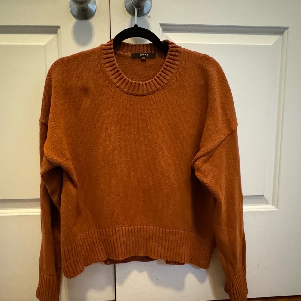 Quince 100% Organic Cotton Boyfriend Crew Sweater